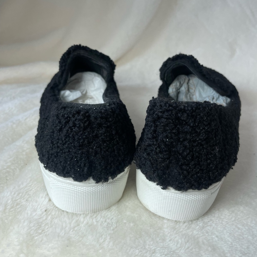 NEW Steven New York Sneaker Kimbel Faux Shearling Slip-On Black 5.5 G 710 - Picture 10 of 11